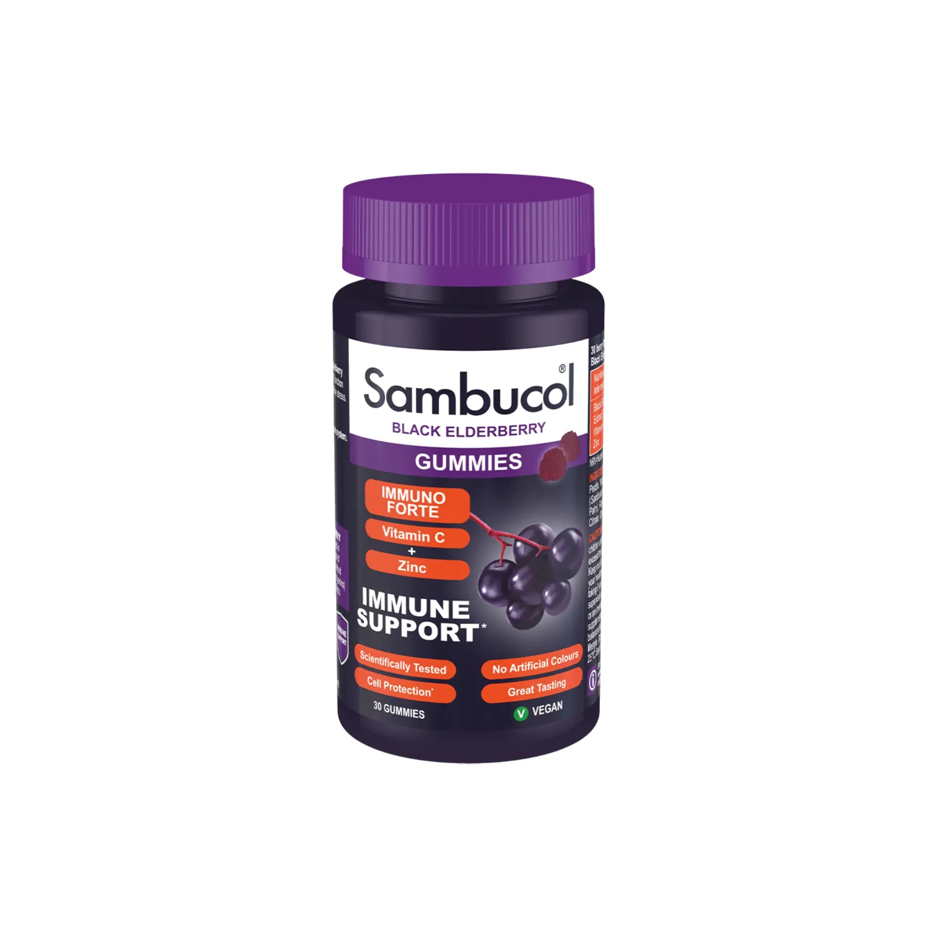 Sambucol Immuno Forte Gummies with Black Elderberry - 30 chewable gummies