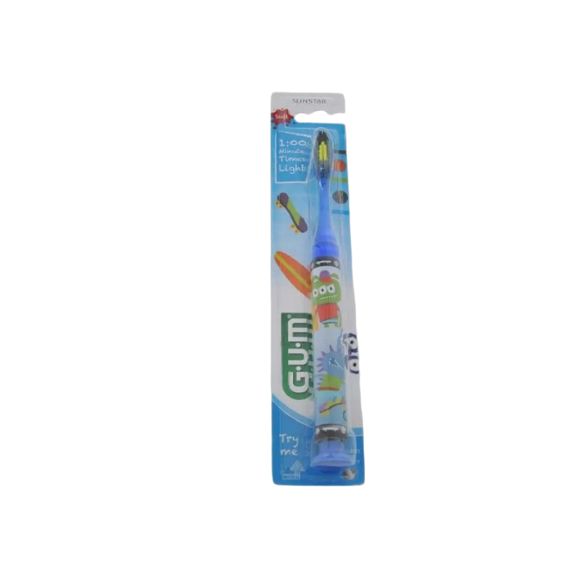 GUM Junior Light-Up Monster Toothbrush - 7-9 Years