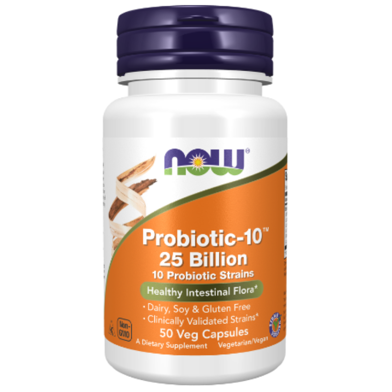 NOW Foods Probiotic-10 25 Billion - 50 Capsules