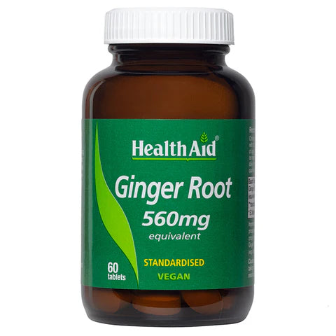 HealthAid Ginger Extract 560mg - 60tabs