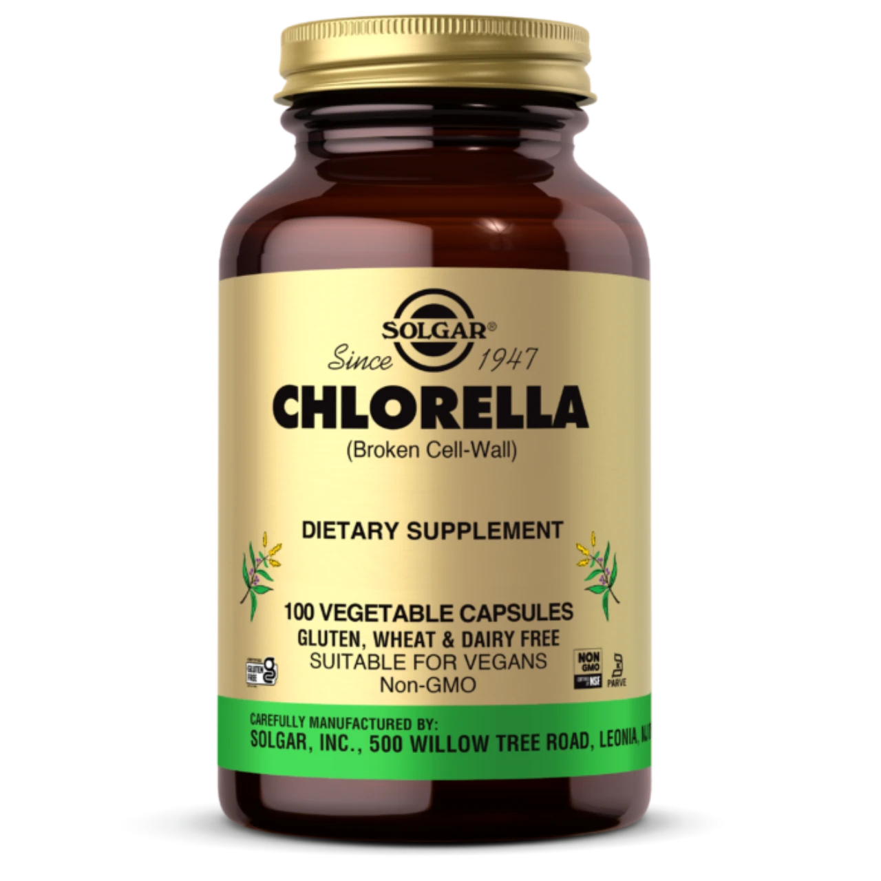 Solgar Chlorella 520mg - 100 capsules