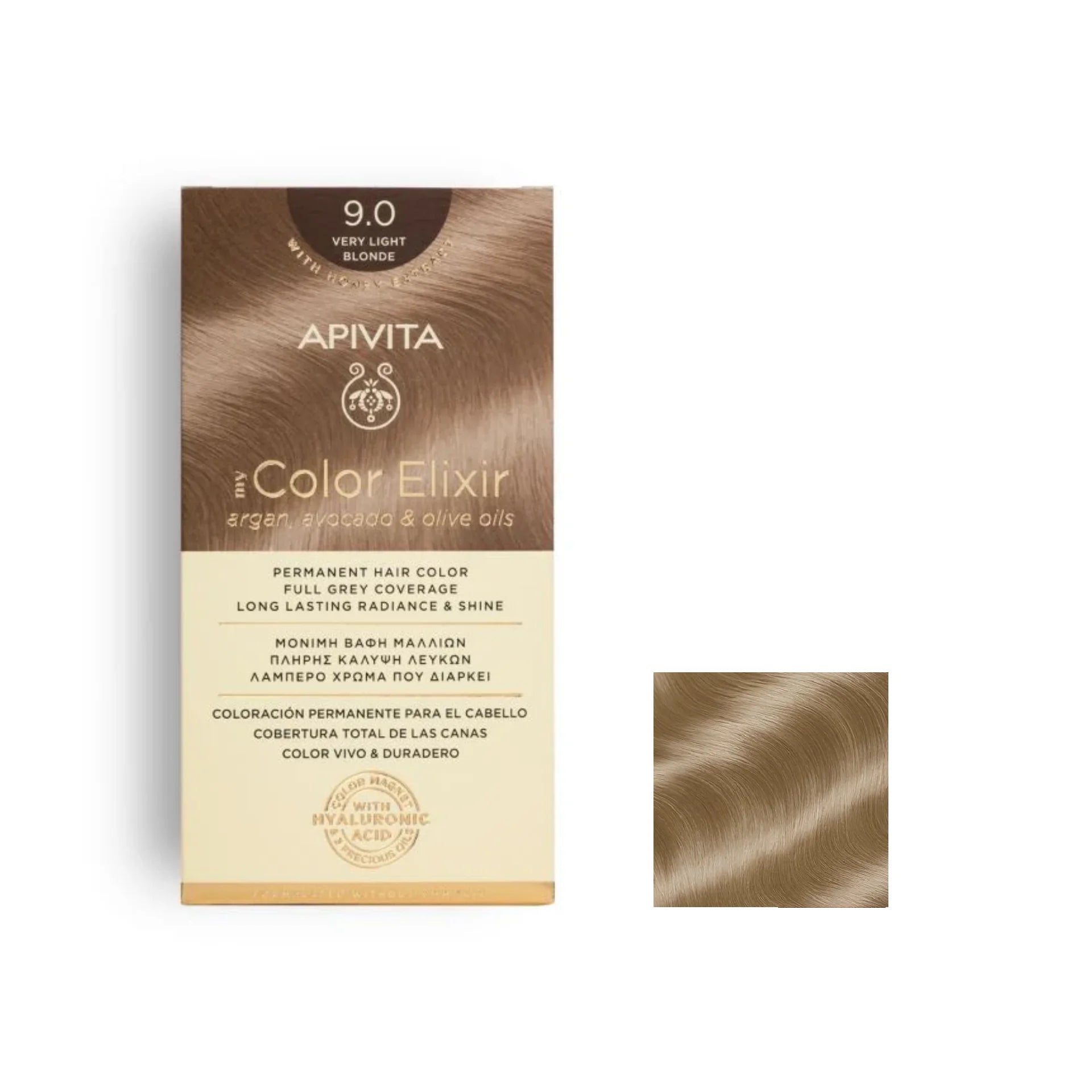 Apivita My Color Elixir Permanent Hair Color - 9.0 Very Light Blonde