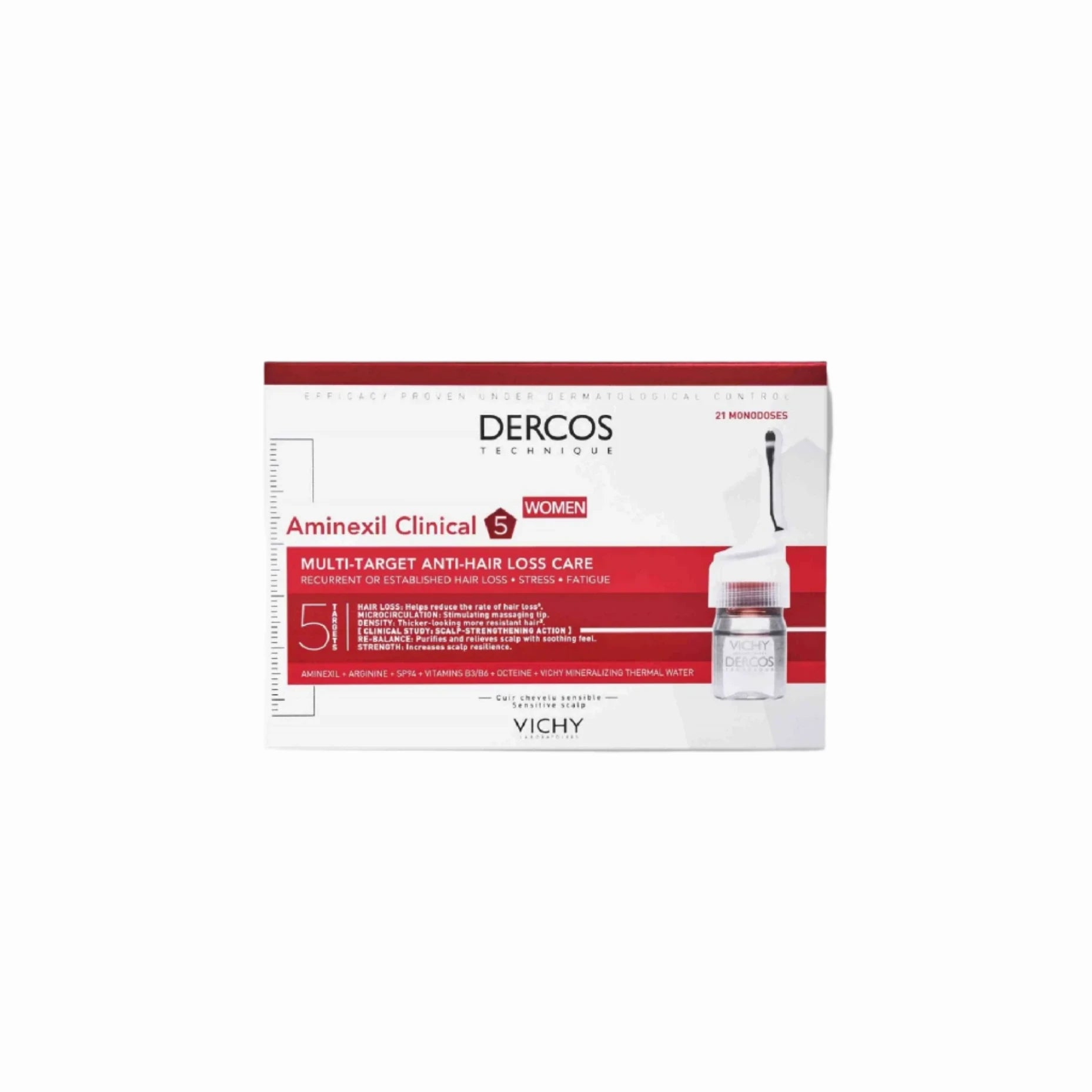 Vichy Dercos Aminexil Clinical 5 Ampoules - 6 x 21ml