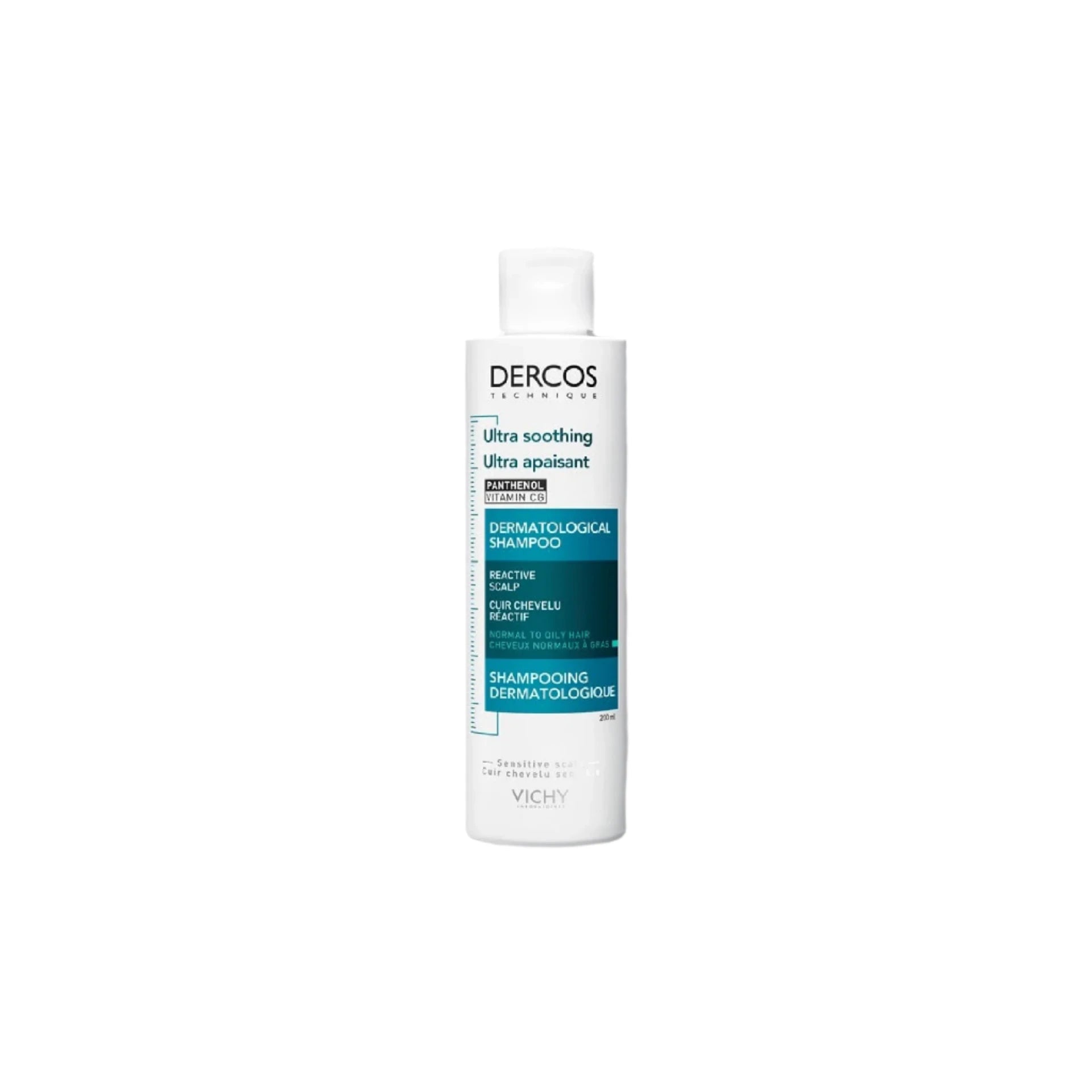 Vichy Dercos Anti-Itching Shampoo For Sensitive Scalp and Oily to Normal Hair - 200ml