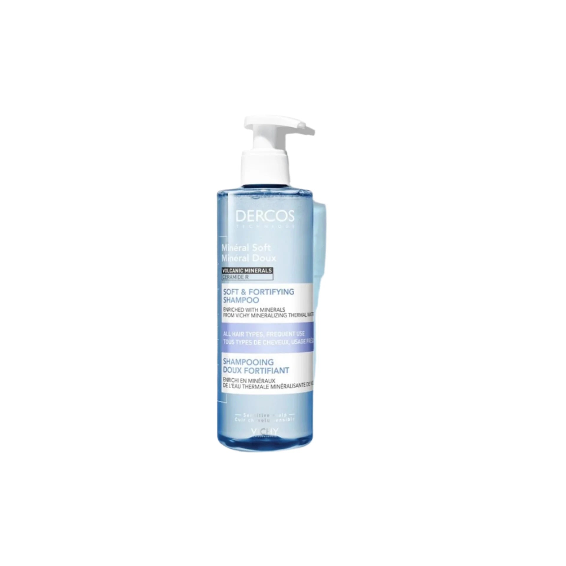 Vichy Dercos Ultra Soothing Deep Cleansing Shampoo For All Hair Types - 400ml