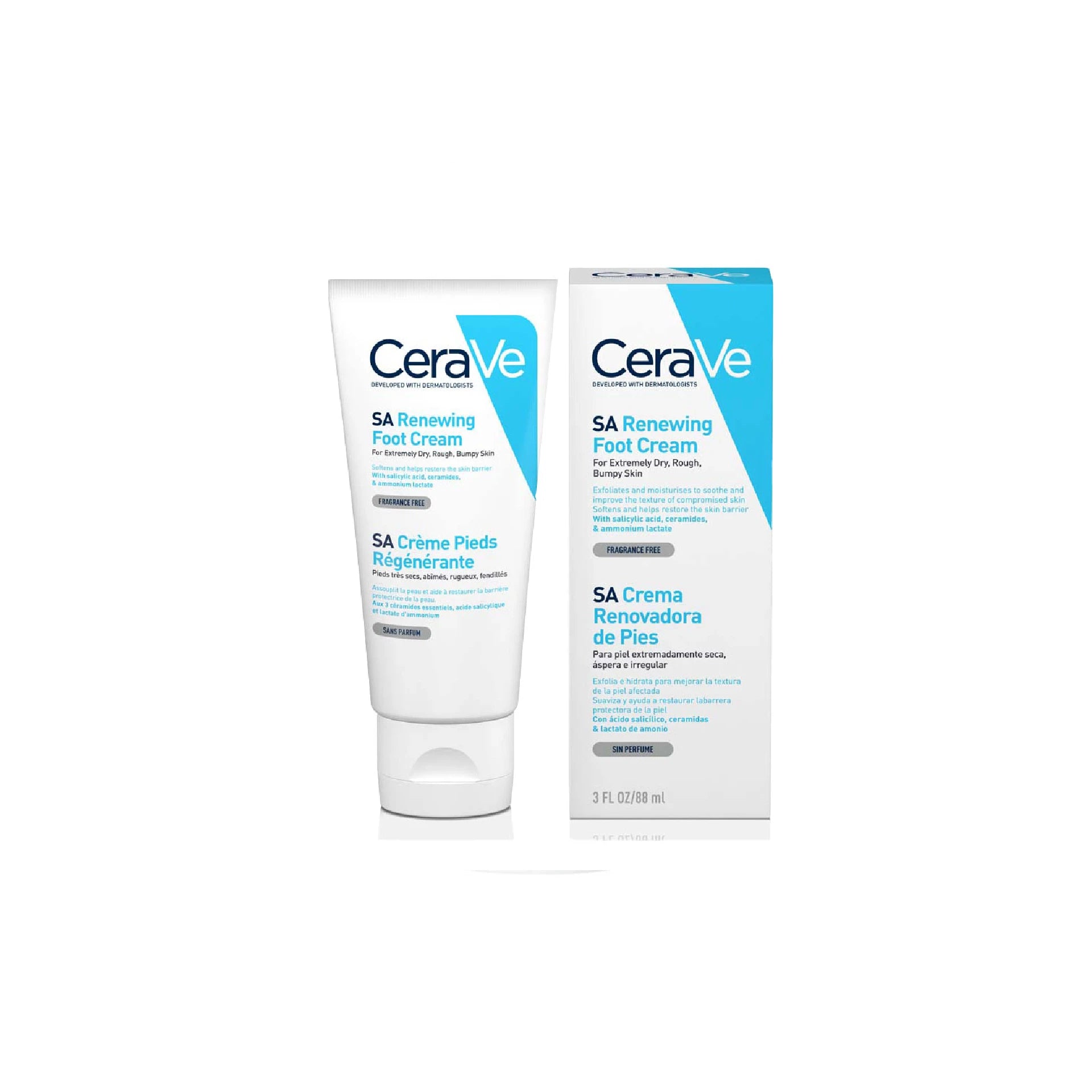 CeraVe SA Renewing Foot Cream - 88ml