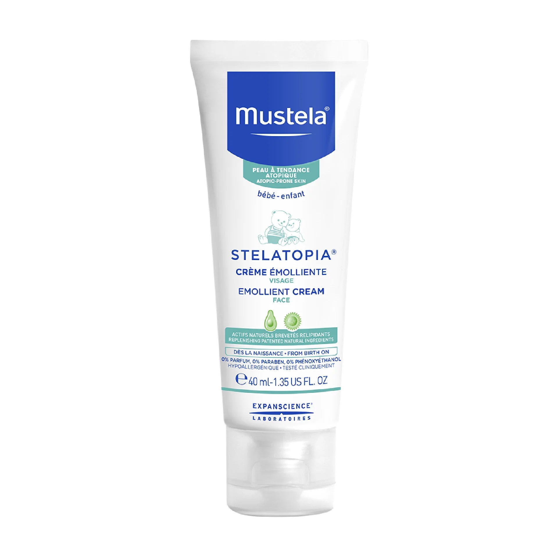 Mustela Stelatopia Emollient Face Cream - 40ml
