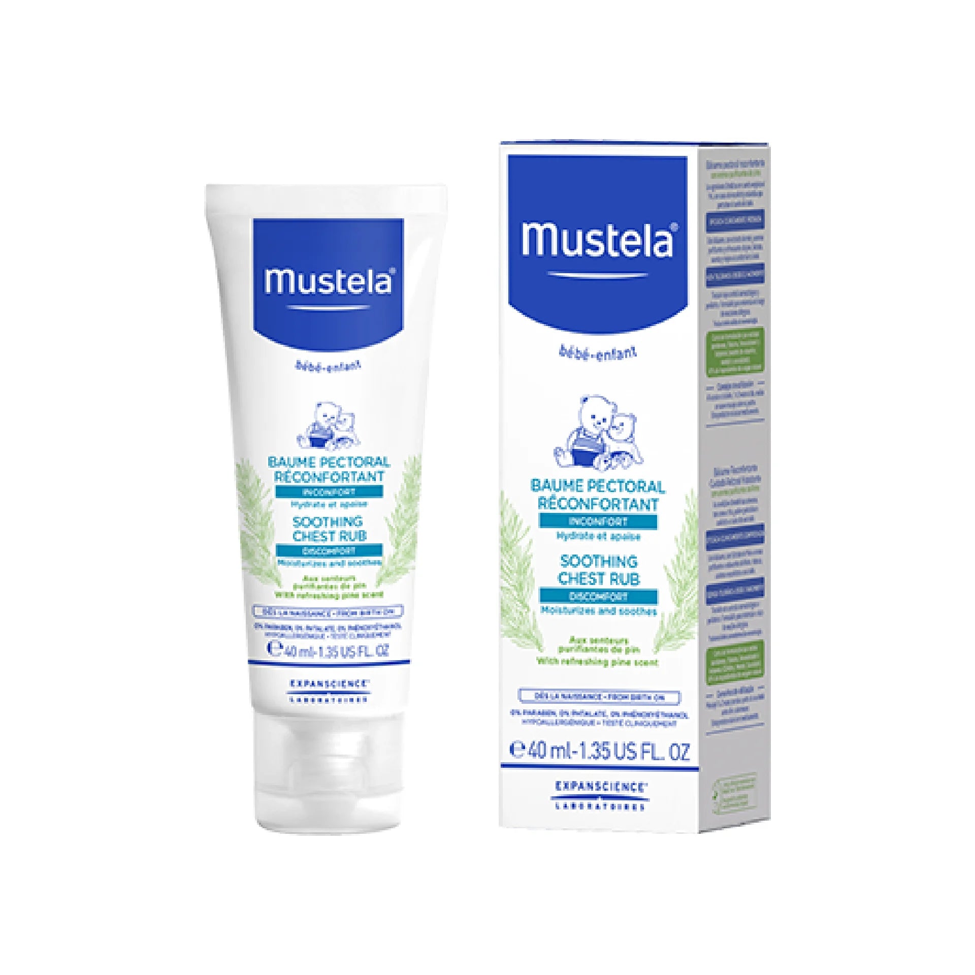 Mustela Soothing Chest Rub Balm - 40ml