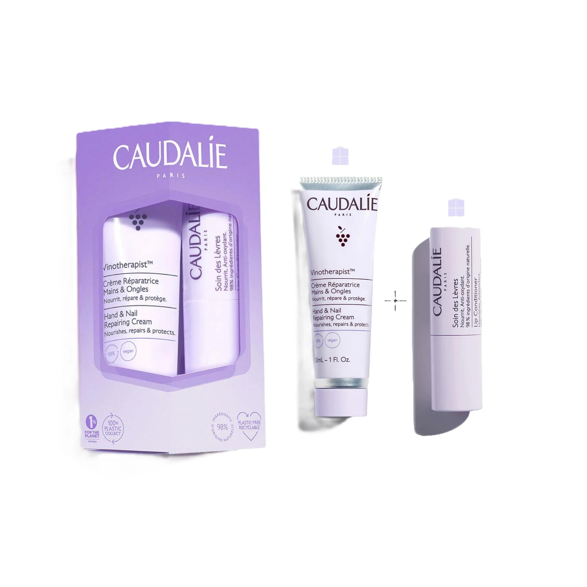 Caudalie Vinotherapist Hand & Lip Duo