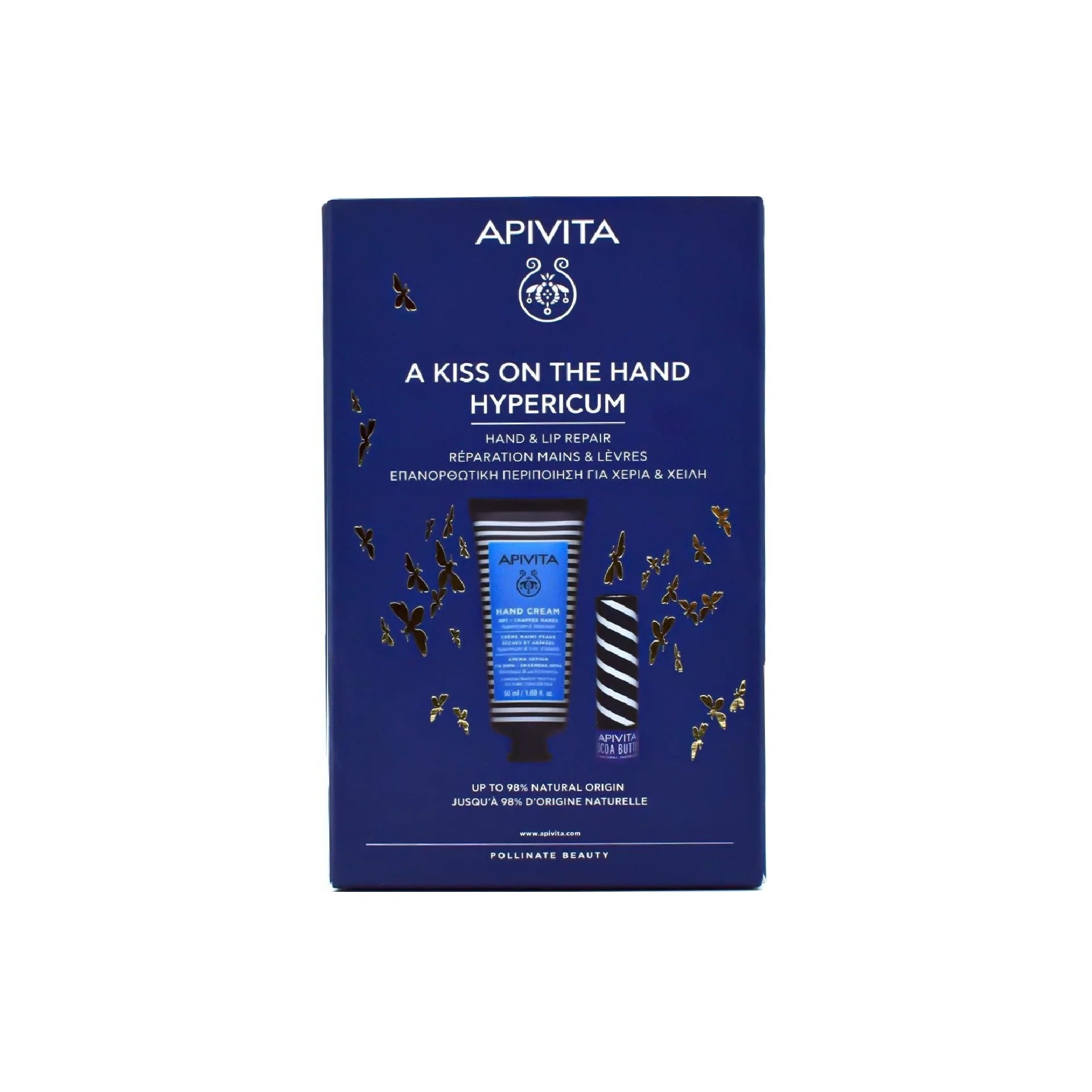 Apivita A Kiss On The Hand Hypericum – Hand Cream & Lip Care Duo