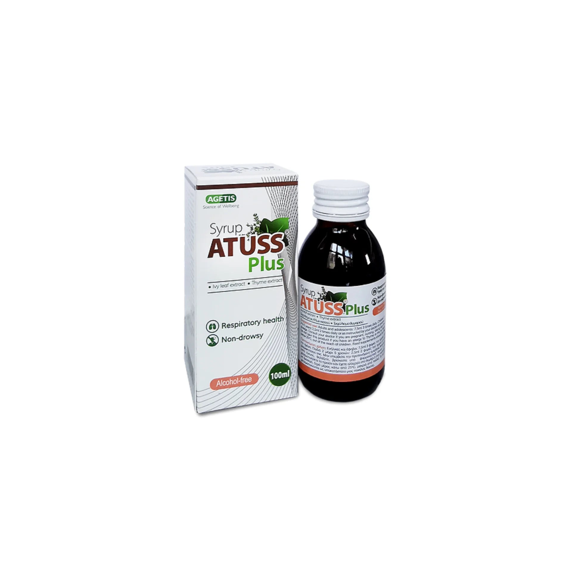 Agetis Atuss Plus Herbal Cough Syrup - 100ml