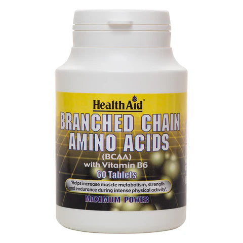 HealthAid Branched Chain Amino Acids + Vitamin B6 - 60tabs