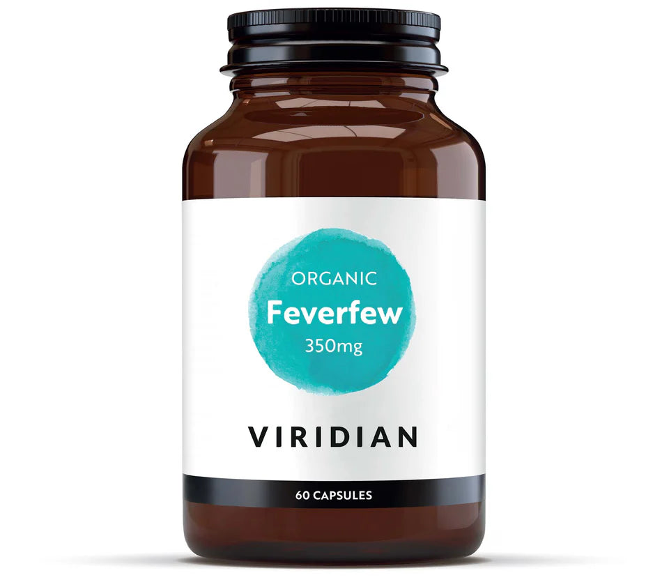 Viridian Organic Feverfew 350mg - 60 capsules