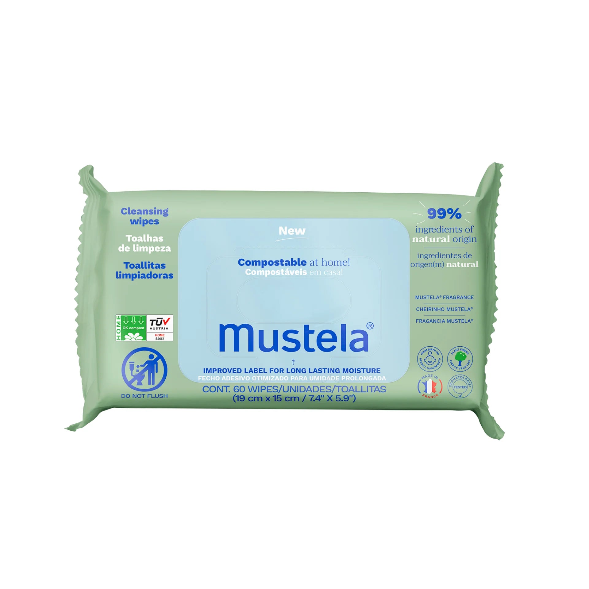 Mustela Cleansing Wipes - x60