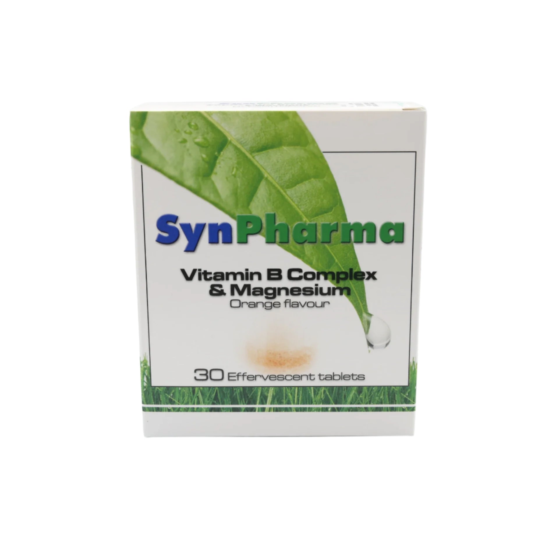 Synpharma B-Complex + Magnesium - 30 Effervescent Tablets